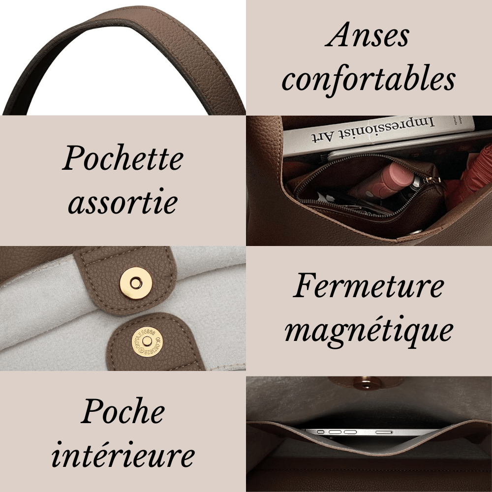 Annaëlle | Sac Cuir Végan - Charme Breton