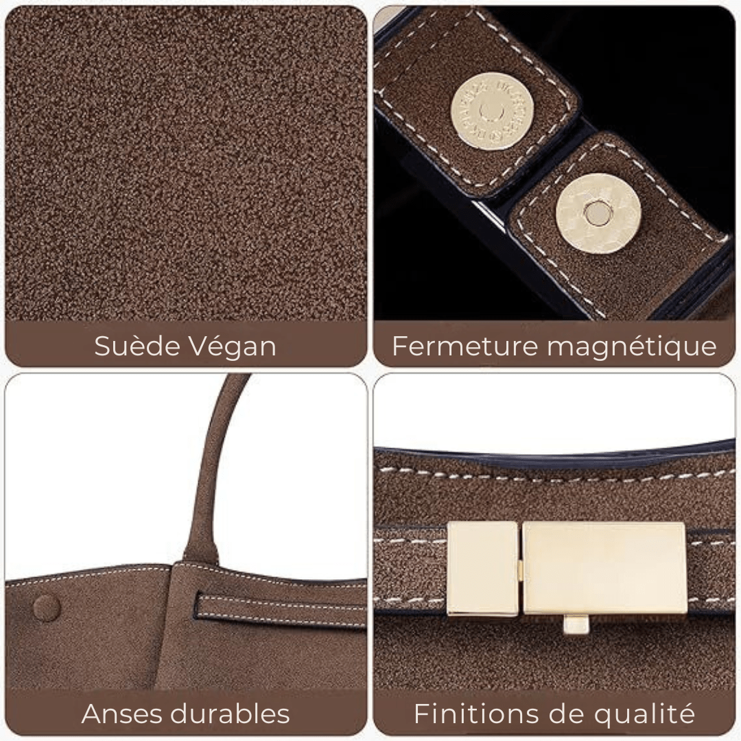 Andrea | Sac Suède Végan - Charme Breton