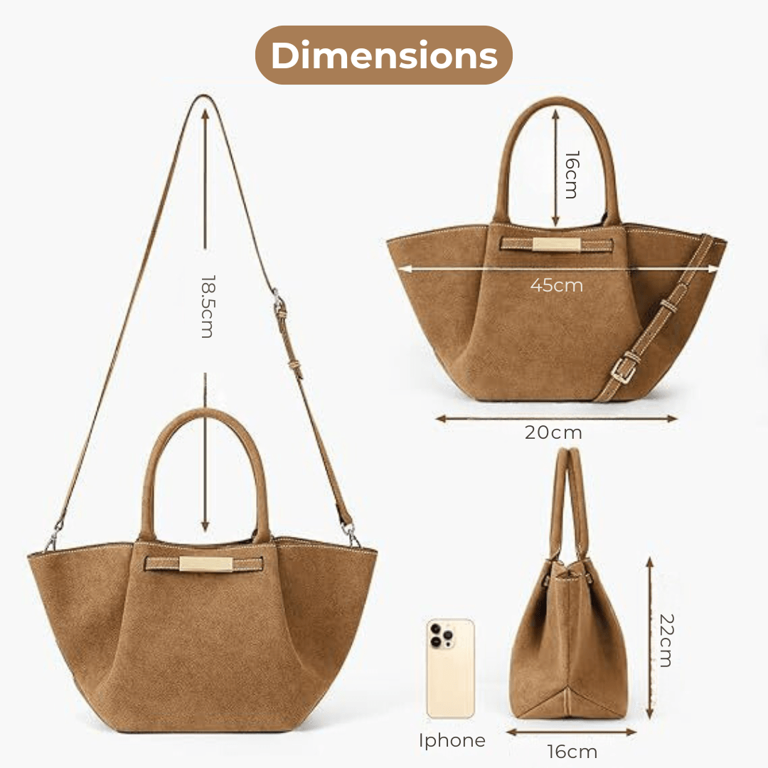 Andrea | Sac Suède Végan - Charme Breton
