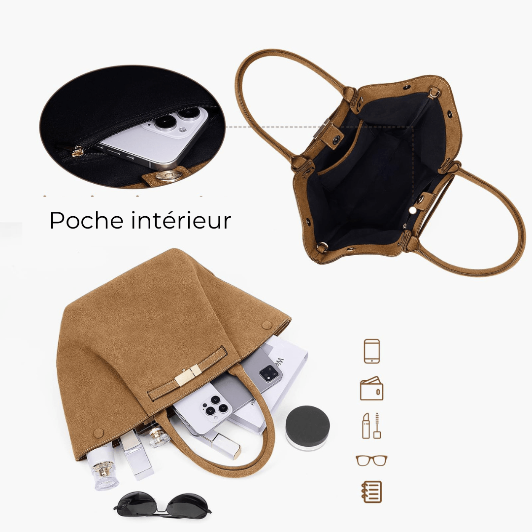Andrea | Sac Suède Végan - Charme Breton