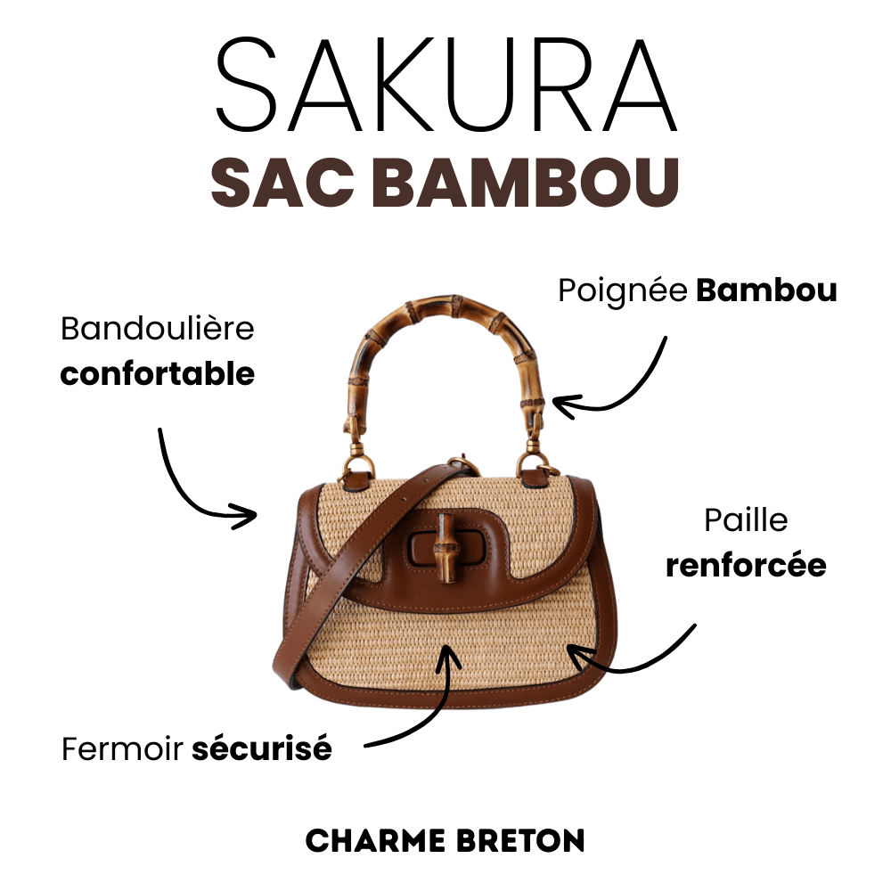 Sakura | Sac Bambou - Charme Breton