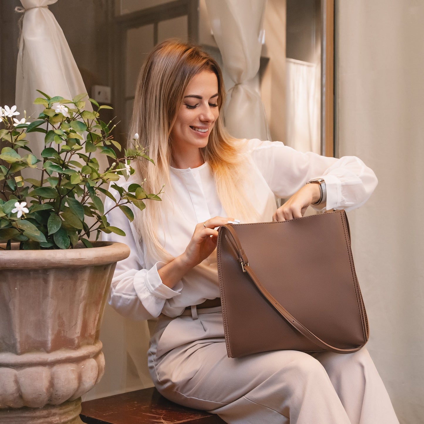 Samantha | Sac Cuir - Charme Breton