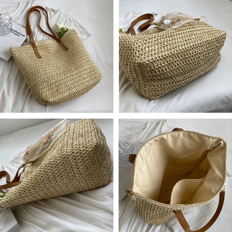 Éléonore | Sac Cabas en Paille - Charme Breton