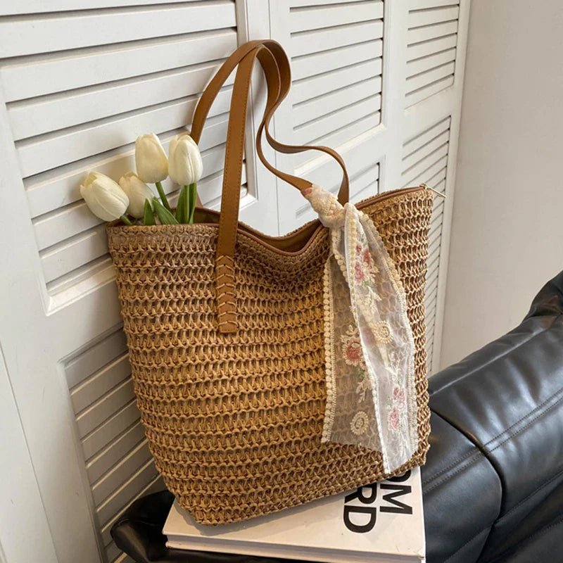 Éléonore | Sac Cabas en Paille - Charme Breton