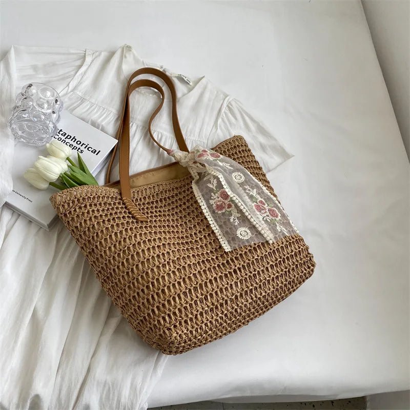 Éléonore | Sac Cabas en Paille - Charme Breton