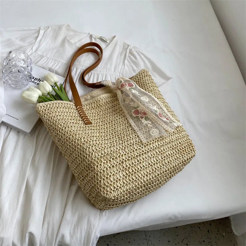 Éléonore | Sac Cabas en Paille - Charme Breton