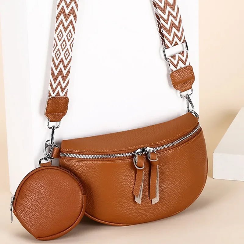 Anouk | Banane Cuir Véritable - Charme Breton