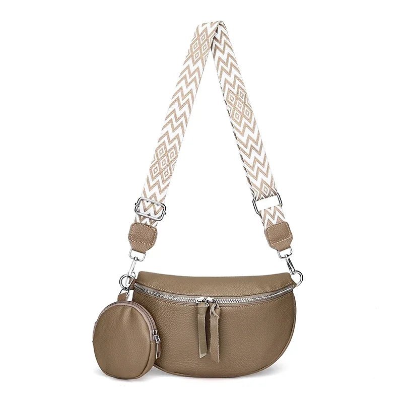 Anouk | Banane Cuir Véritable - Charme Breton