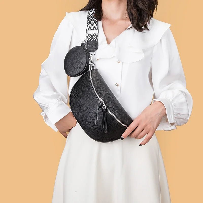 Anouk | Banane Cuir Véritable - Charme Breton