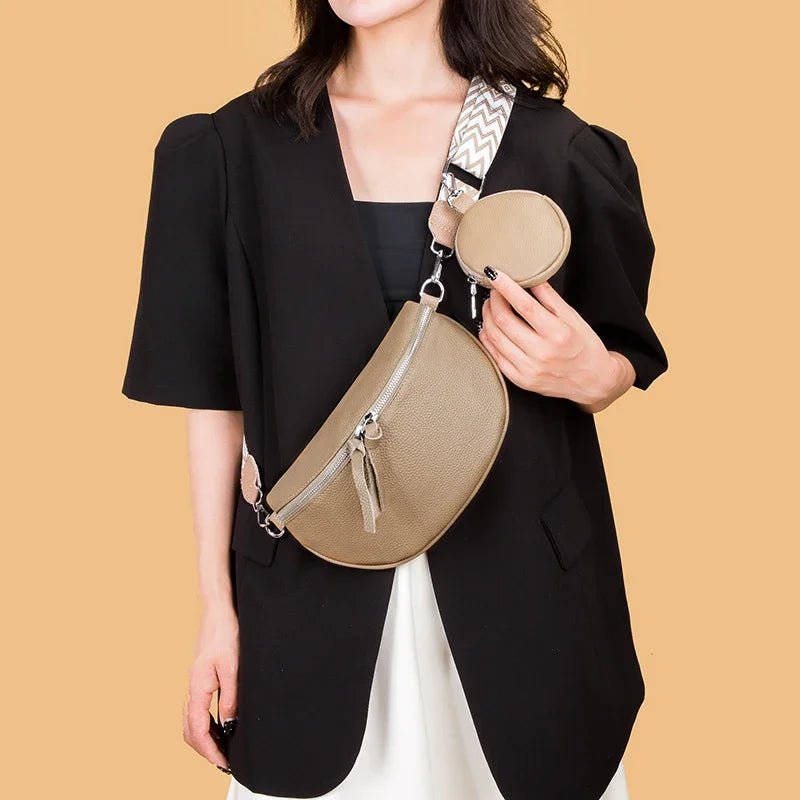 Anouk | Banane Cuir Véritable - Charme Breton