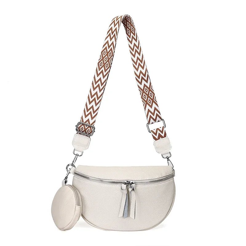 Anouk | Banane Cuir Véritable - Charme Breton