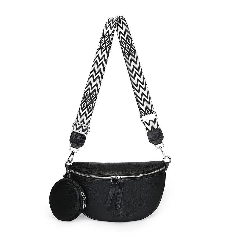 Anouk | Banane Cuir Véritable - Charme Breton