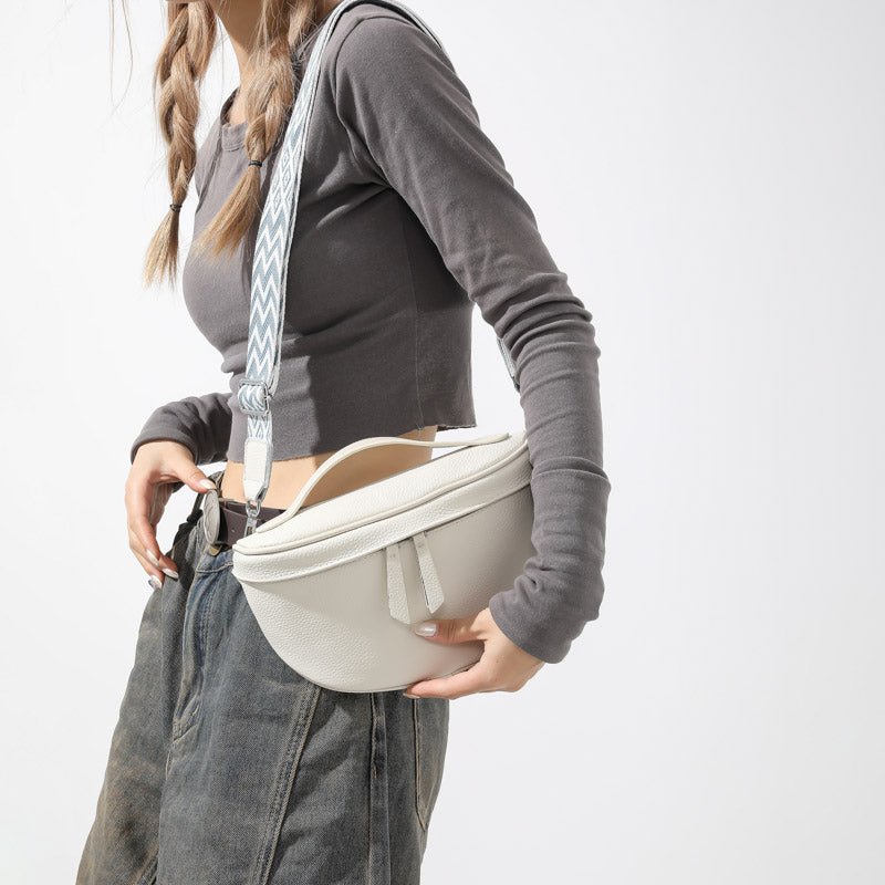 Chloé | Banane Cuir Véritable - Charme Breton