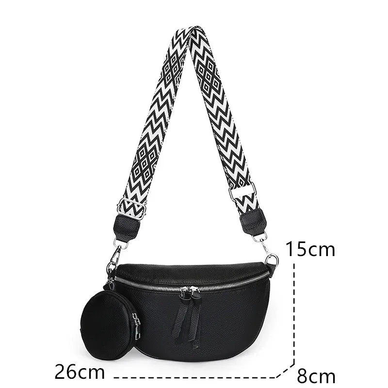 Anouk | Banane Cuir Véritable - Charme Breton