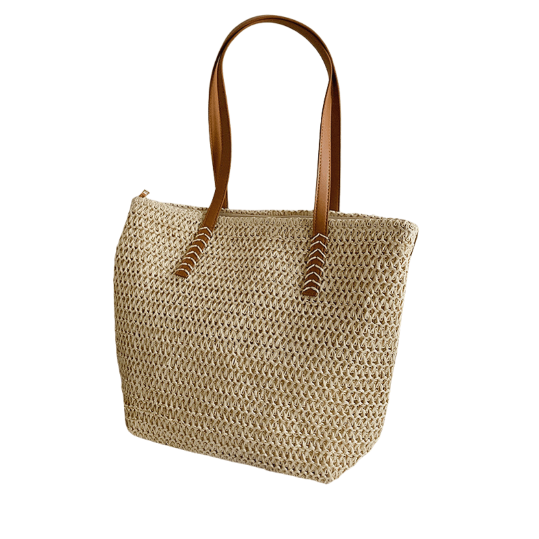 Éléonore | Sac Cabas en Paille - Charme Breton